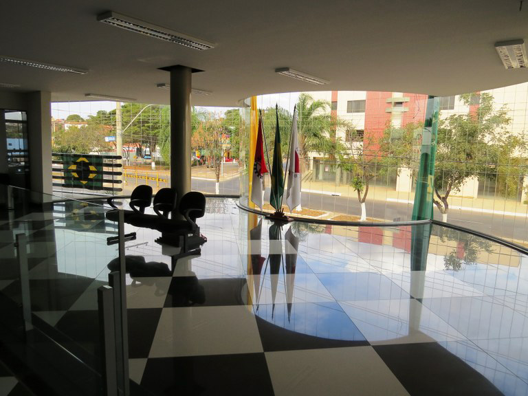 Foto do hall da presidência